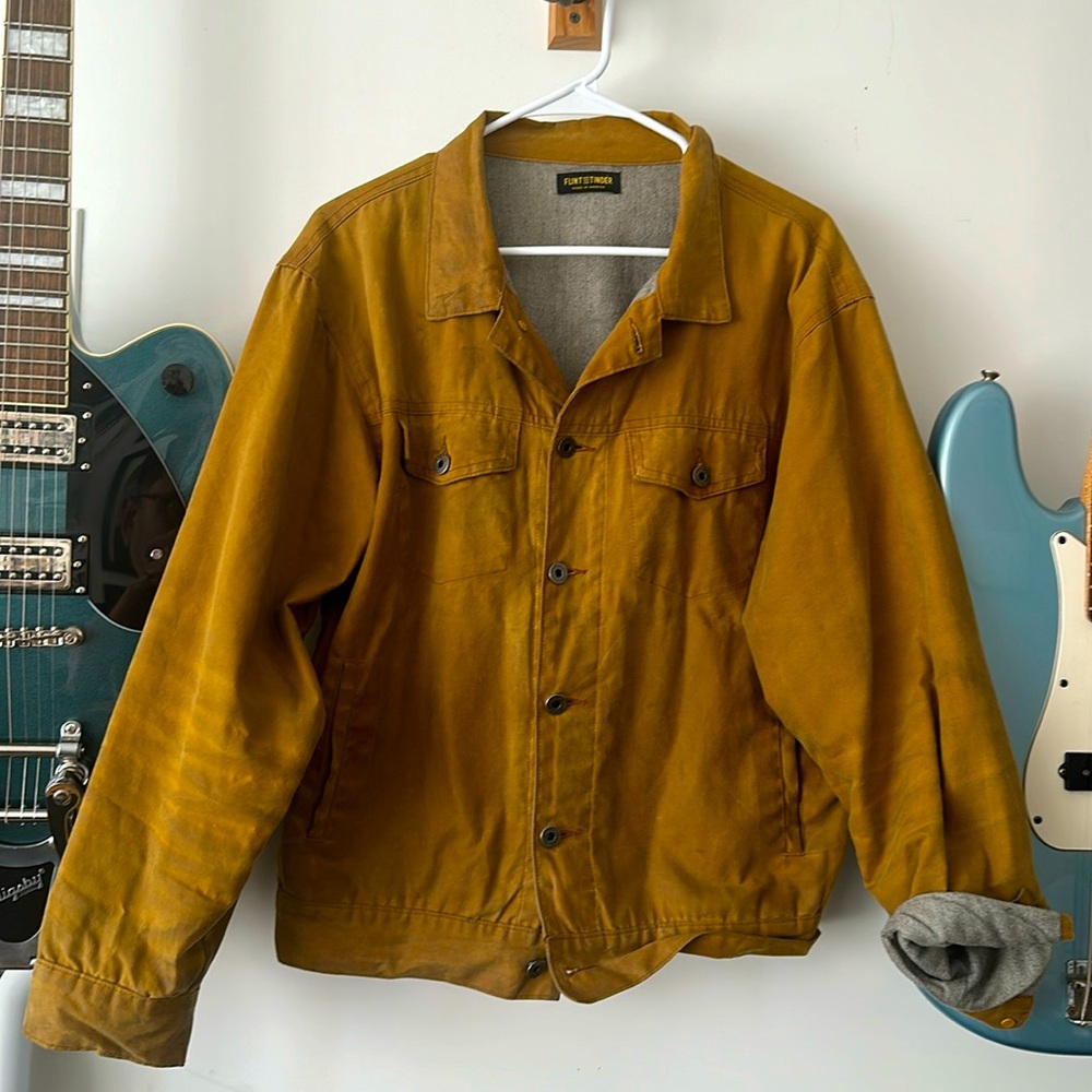 Men’s Flint and Tinder Waxed Canvas Jacket size Medium